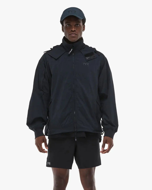 Men's Full Zip Windbreaker - Black