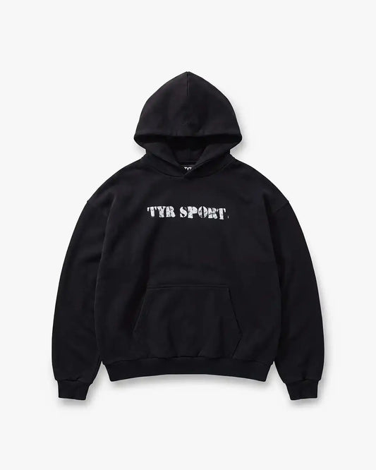 Men's TYR Sport Stencil Graphic Oversized Pullover Hoodie